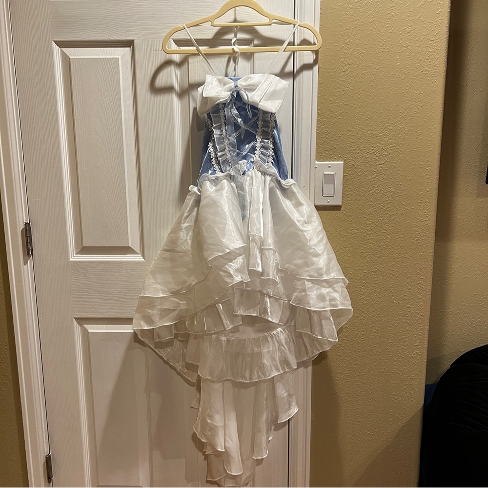 Elegant Blue and White Lolita Dress